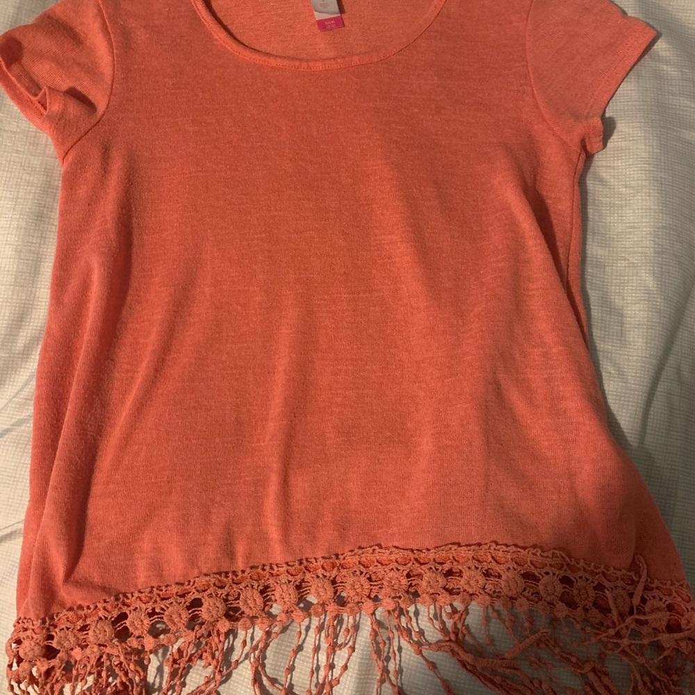 Coral Tassle Shirt